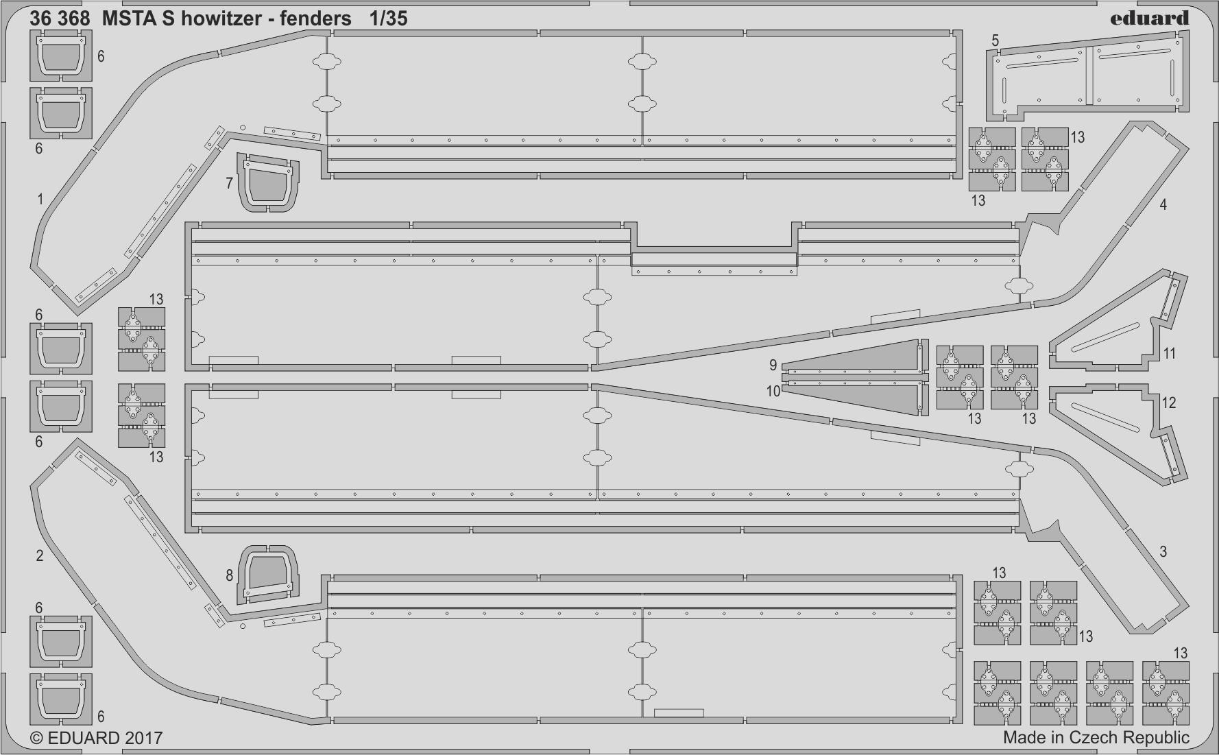 SET MSTA S howitzer - fenders (ZVE)