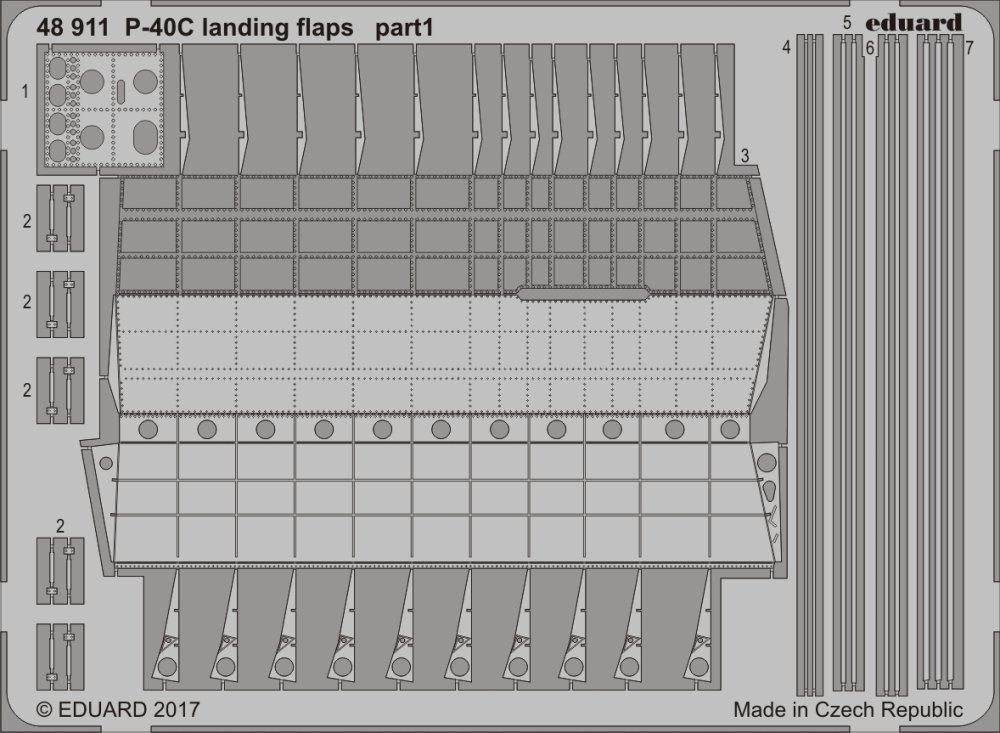 SET P-40C landing flaps (BRONCO)