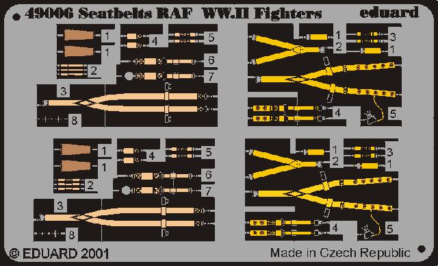 SET Seatb.RAF.WWII Color