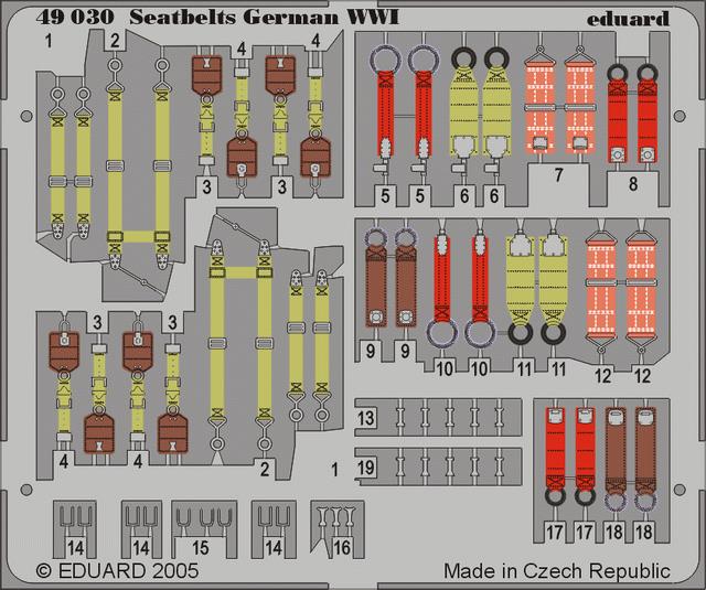 SET Seatbelts German WWI (1/48)