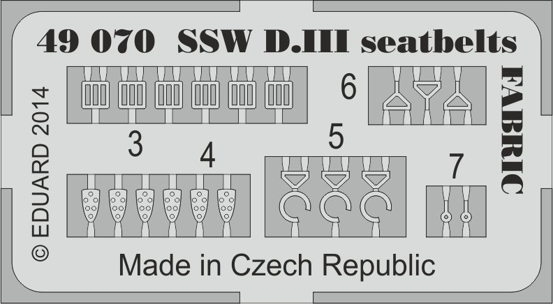 SET SSW D.III seatbelts FABRIC (EDU)
