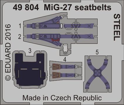 SET MiG-27 seatbelts STEEL (TRUMP)