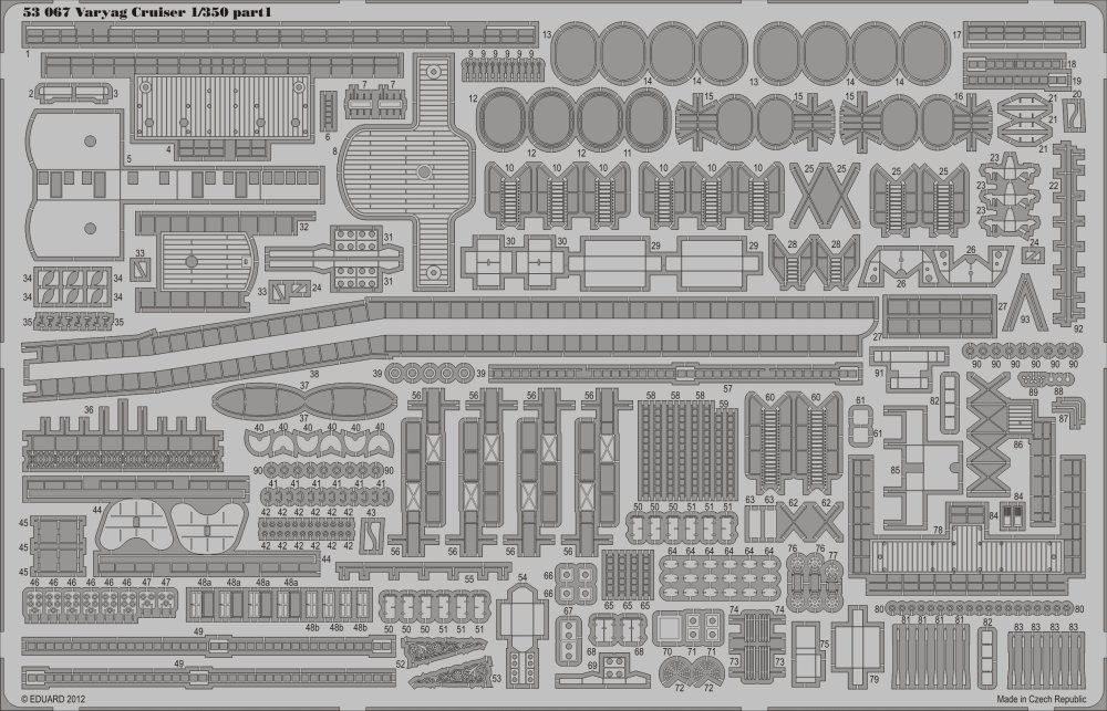 SET 1/350 Varyag Cruiser  (ZVE)