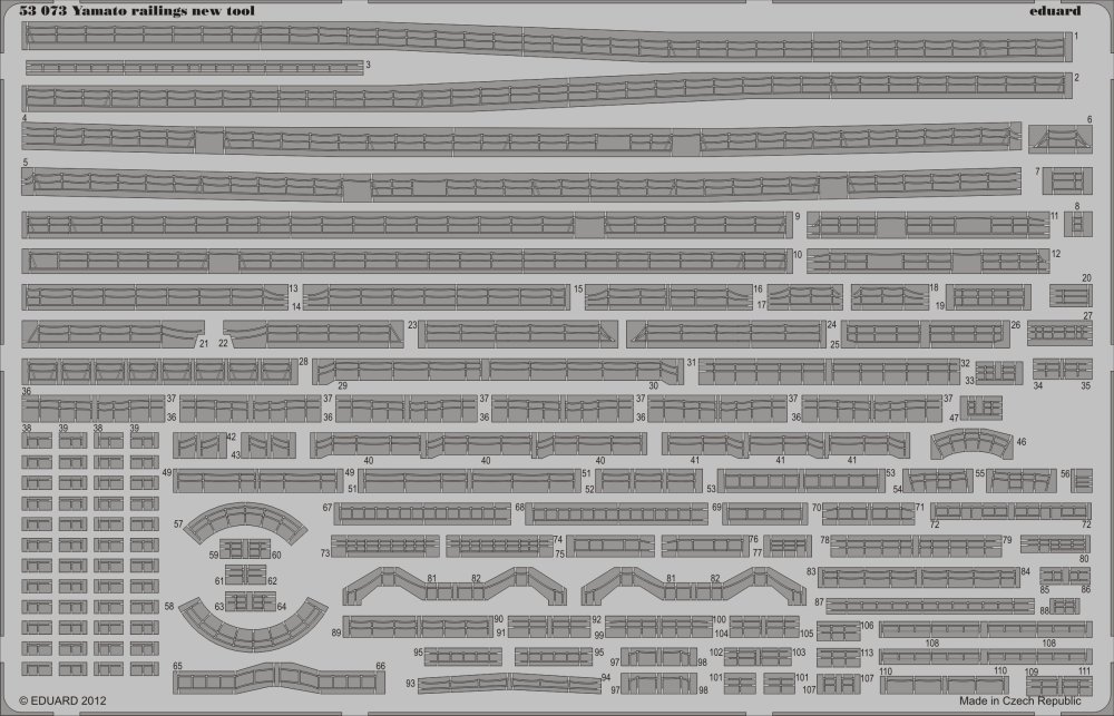 SET 1/350 Yamato railings new tool (TAM 78025)