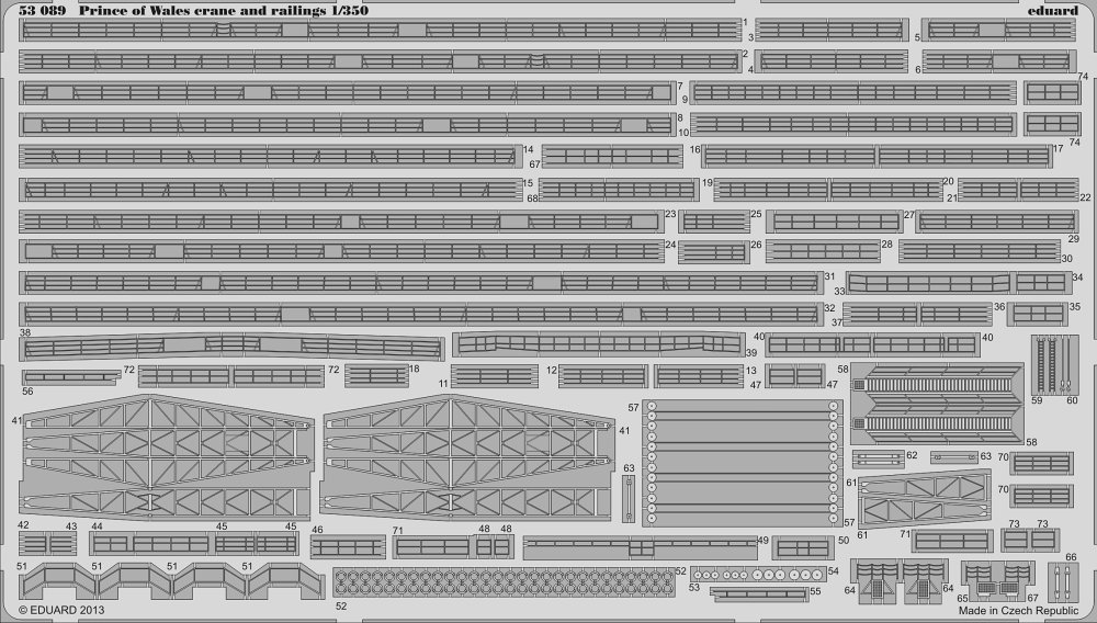 SET 1/350 Prince of Wales crans and railings (TAM)