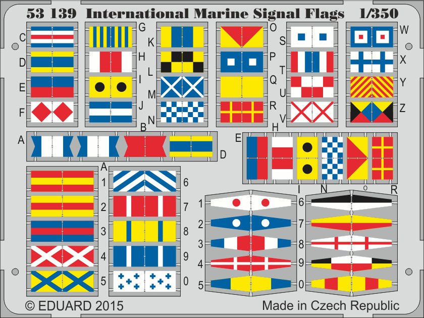 SET 1/350 International Marine Signal Flags