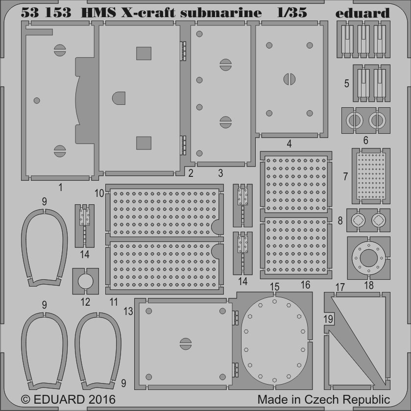 SET 1/35 HMS X-craft submarine (MERIT)