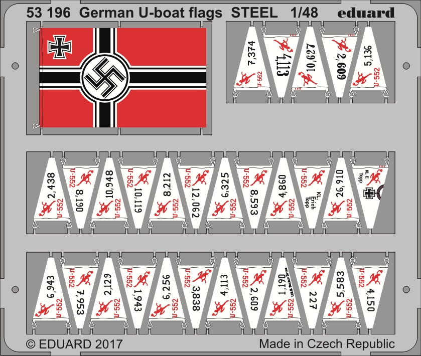 SET 1/48 German U-boat flags