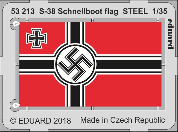 SET 1/35 S-38 Schnellboot flag STEEL (ITA)