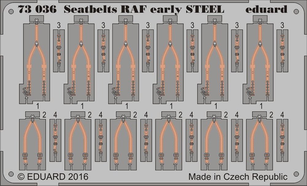 SET 1/72 Seatbelts RAF early STEEL