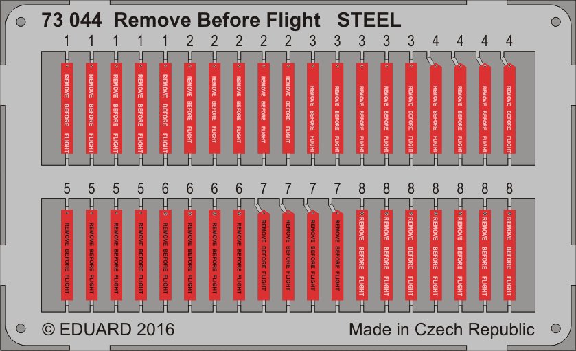 SET 1/72 Remove Before Flight STEEL