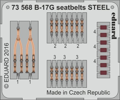 SET B-17G seatbelts STEEL (AIRF)