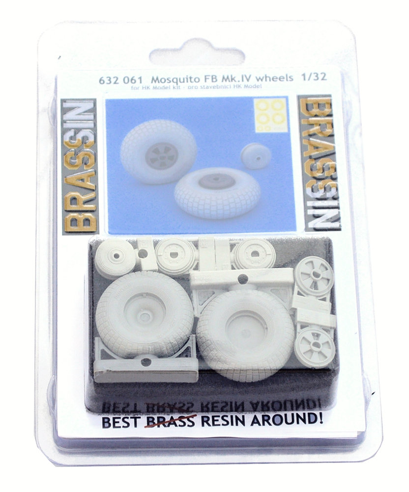 BRASSIN 1/32 Mosquito FB Mk.IV wheels (HKM)