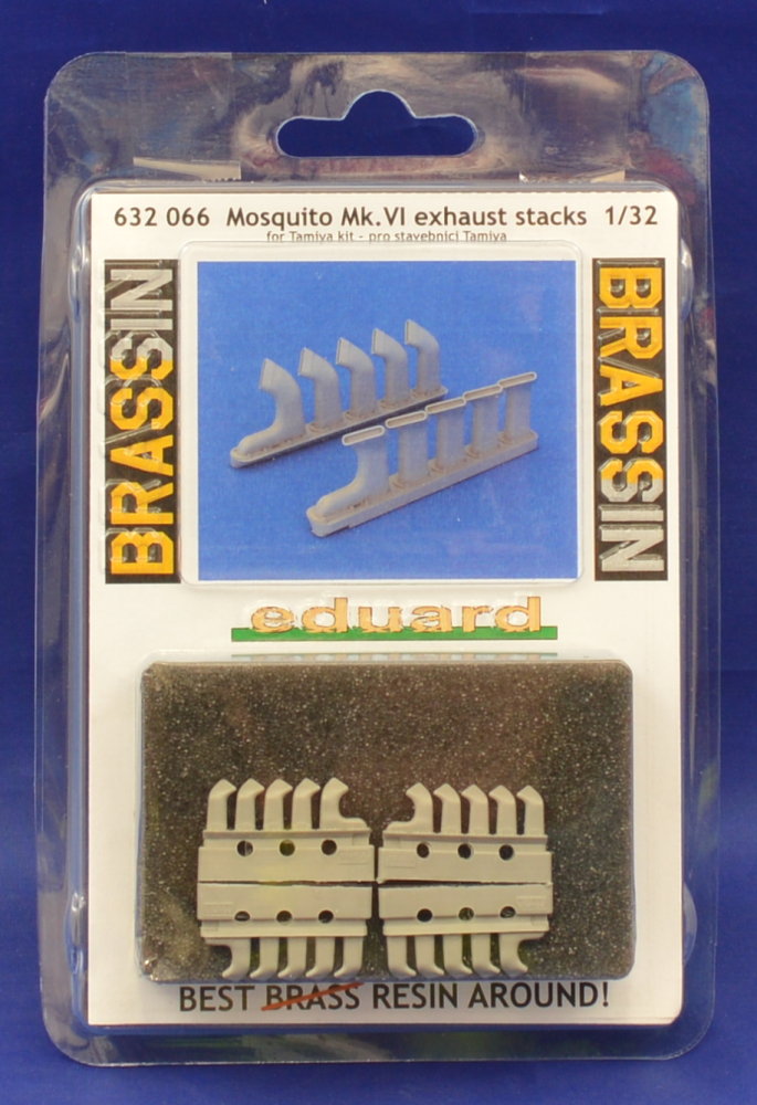 BRASSIN 1/32 Mosquito Mk.VI exhaust stacks (TAM)