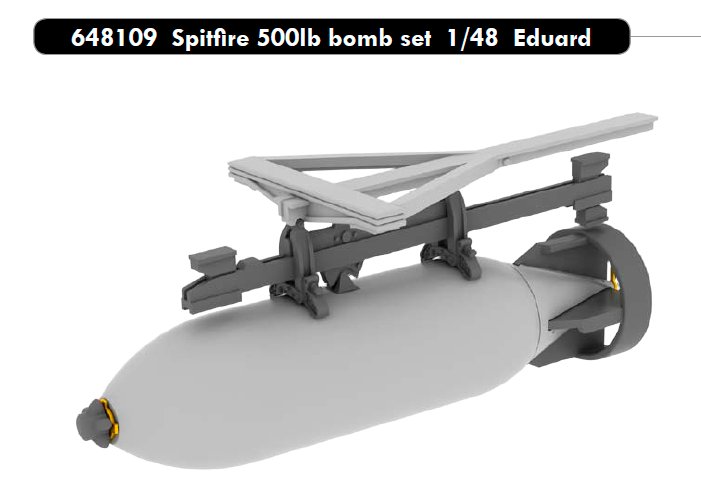 BRASSIN 1/48 Spitfire 500lb bomb set (EDU)