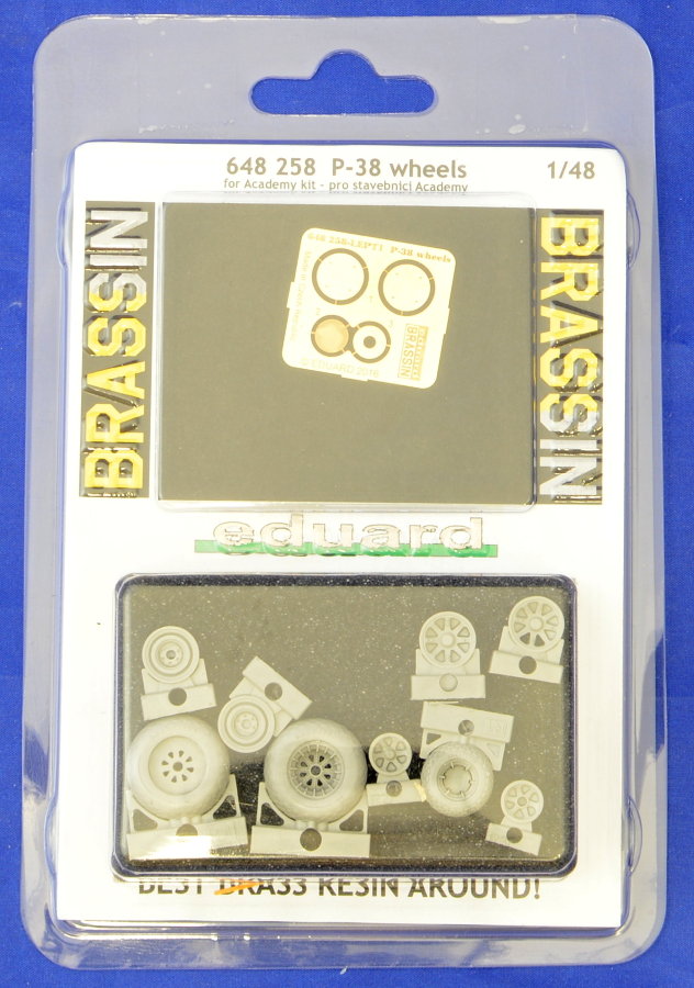 BRASSIN 1/48 P-38 wheels (ACAD)