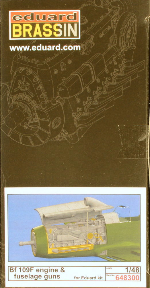 BRASSIN 1/48 Bf 109F engine&fuselage guns (EDU)