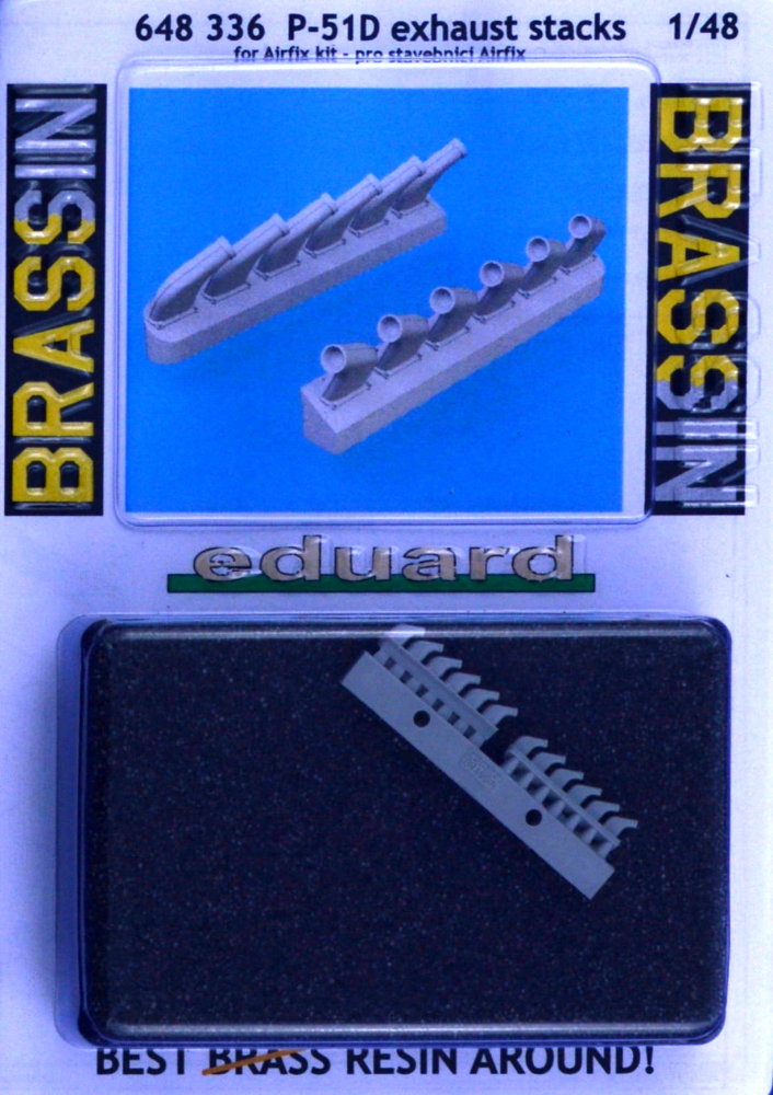Eduard 1/48 Brassin P-51D exhaust stacks for Airfix kit - 648336