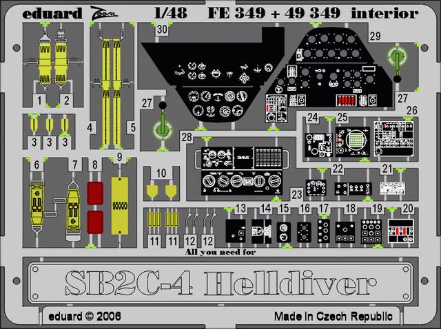 1/48 SB2C-4 Helldiver interior   (REV/MONO)