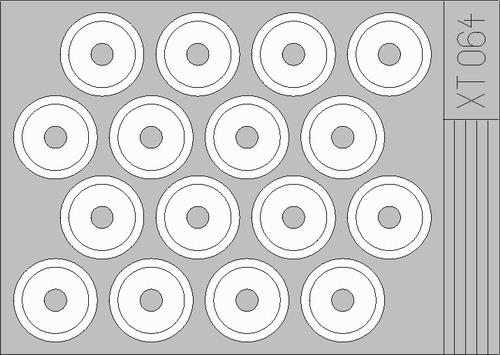 1/35 M3A Stuart wheel mask  (ACA)