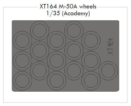 Mask 1/35 M-50A wheels   (ACAD)