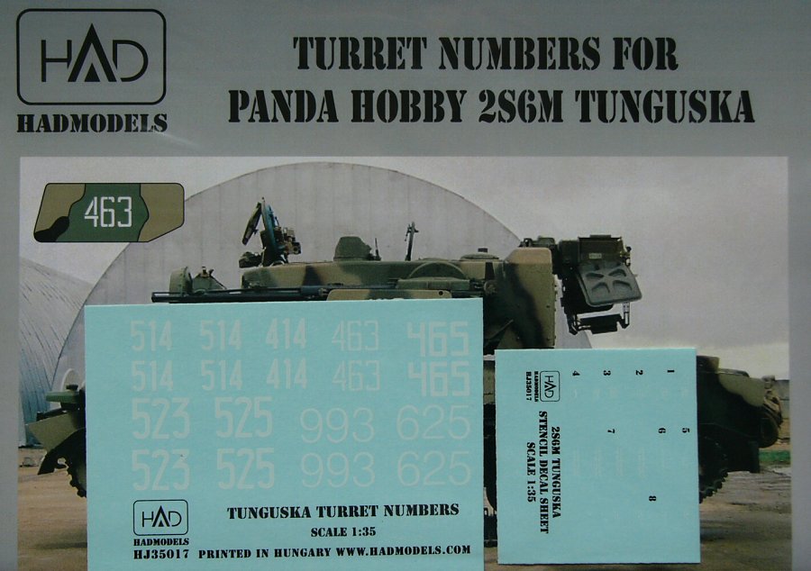 1/35 Turret numbers for 2S6M Tunguska