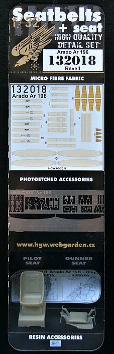 1/32 Seatbelts&Seats Arado Ar-196 (REV)
