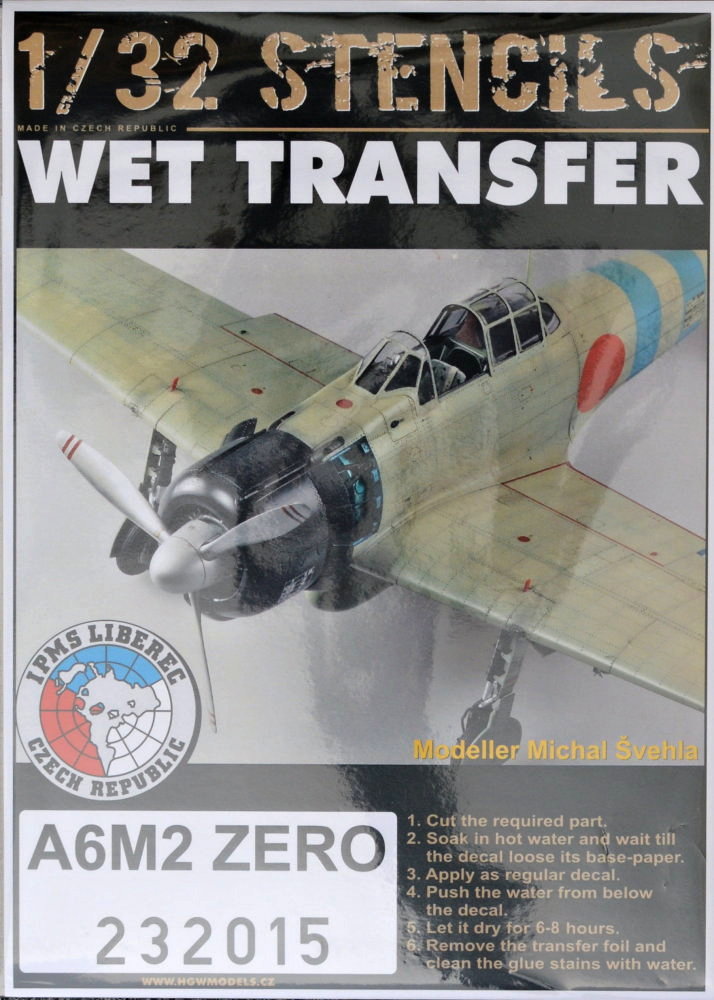 1/32 STENCILS A6M2 Zero