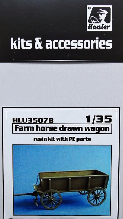 1/35 Farm horse drawn wagon (resin kit)