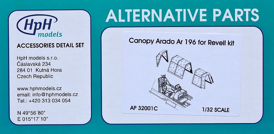 1/32 Canopy Arado Ar 196 (for REVELL kit)