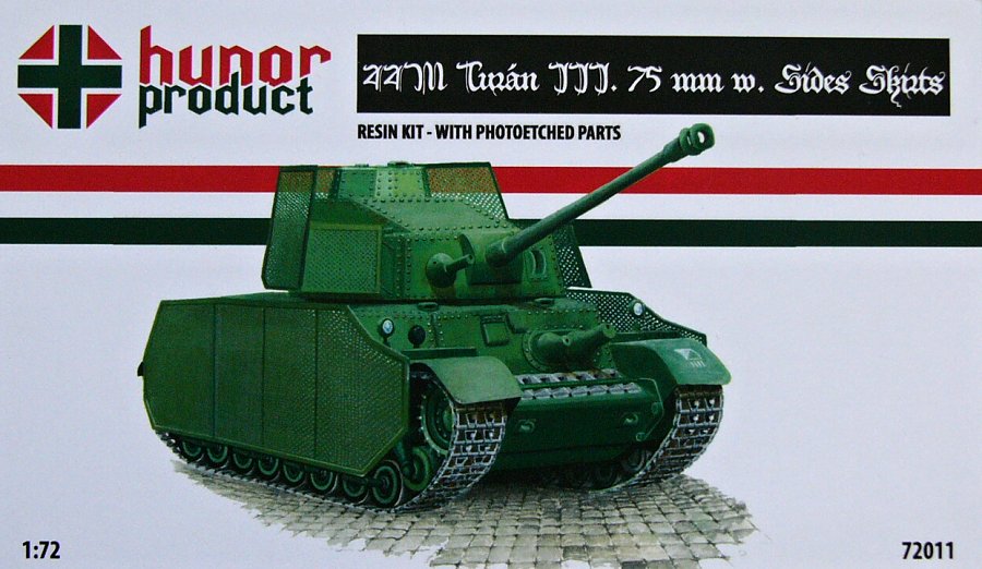 1/72 44M Turan III. 75mm w/ side skirts (incl. PE)