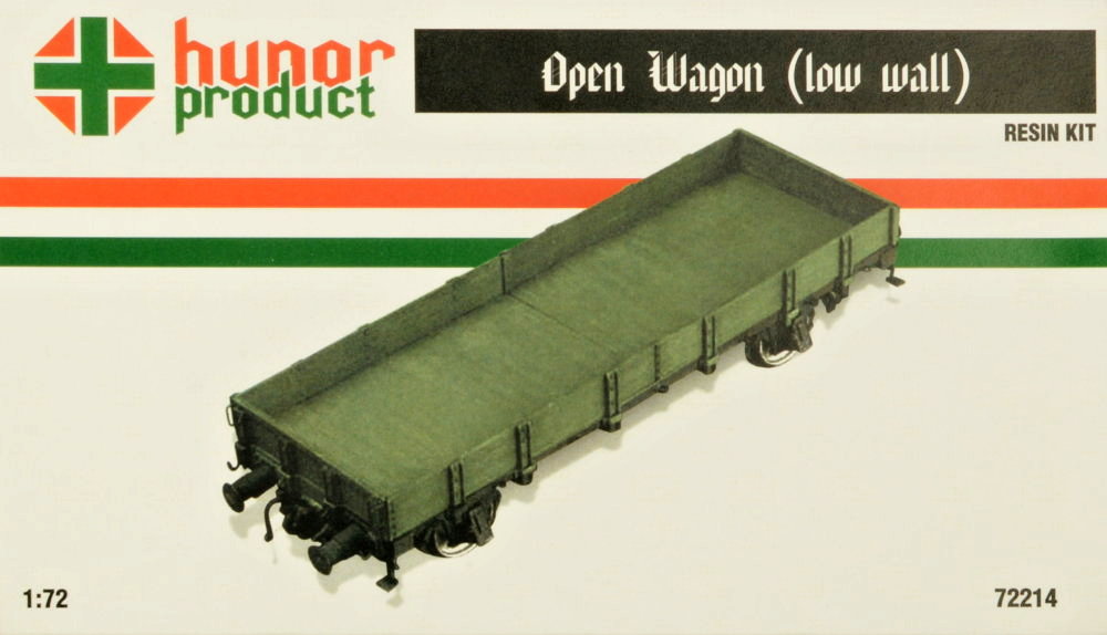 1/72 Open Wagon - low wall (resin kit)