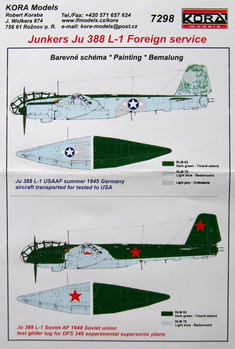Modelimex Online Shop 1 72 Junkers Ju 3 L 1 Usaaf Soviet Af Service Your Favourite Model Shop