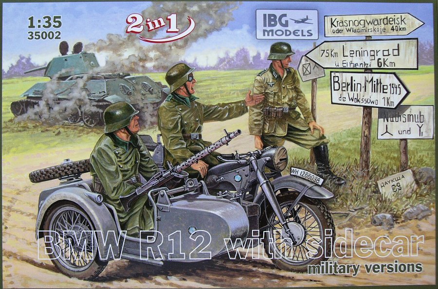 1/35 BMW R12 with sidecar (military versions)