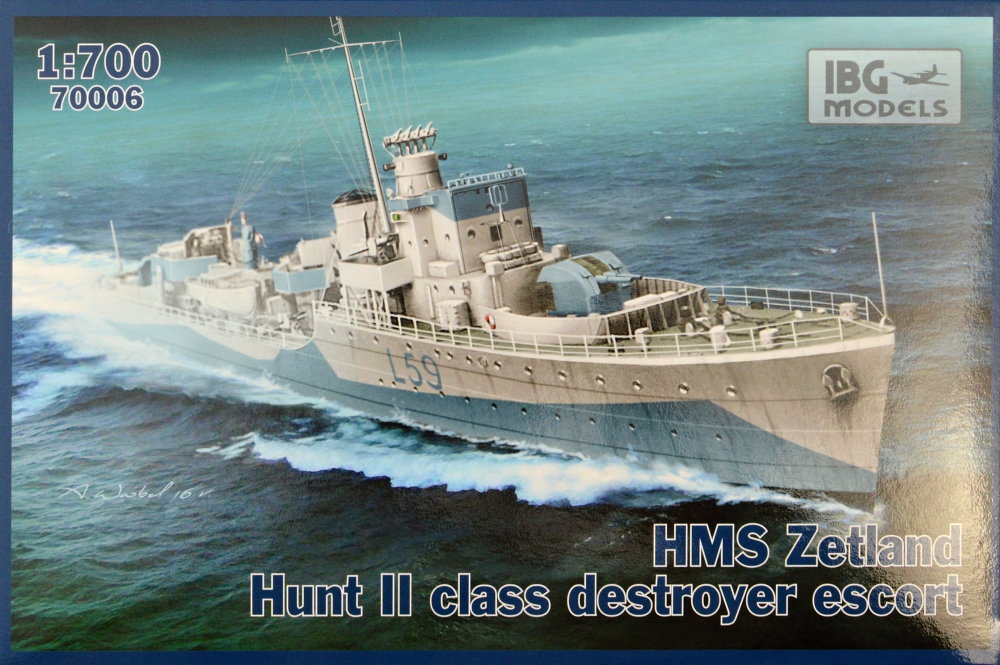 1/700 HMS Zetland Hunt II (w/ PE,waterline)