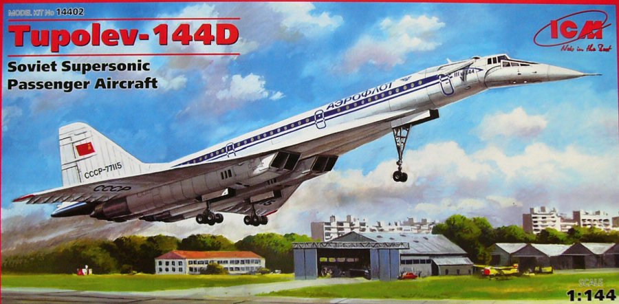 1/144 Tupolev Tu-144D Soviet Supersonic Aircraft