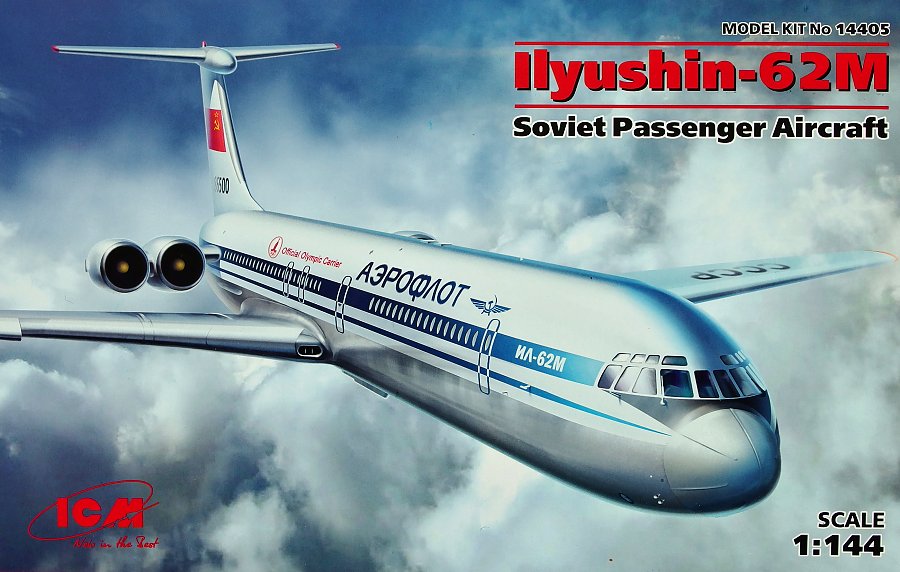 1/144 Ilyushin IL-62M Soviet Passenger Aircraft
