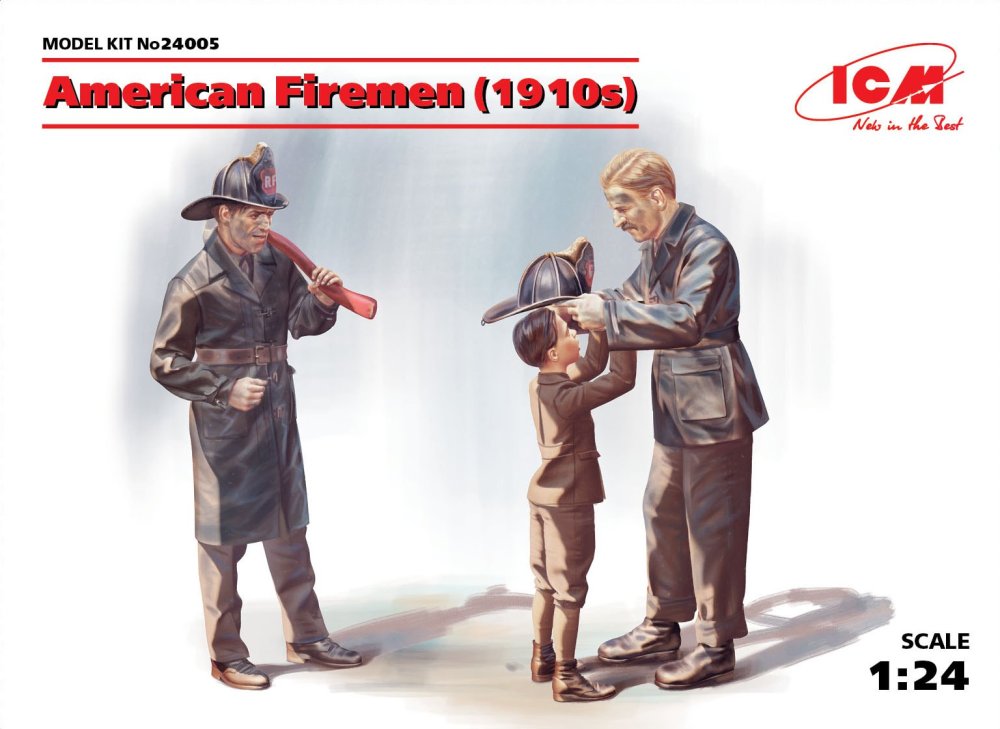 1/24 American Firemen 1910s (3 fig.)