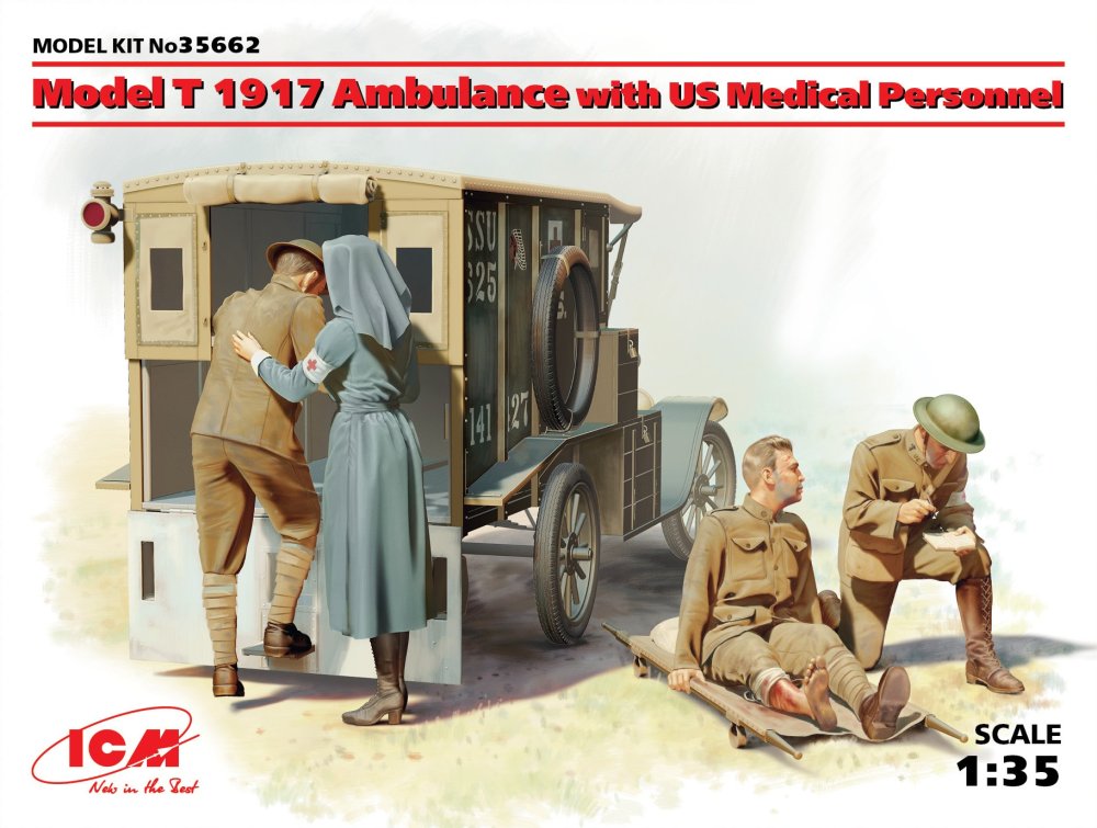 1/35 Model T 1917 Ambulance w/ US Medical Person.