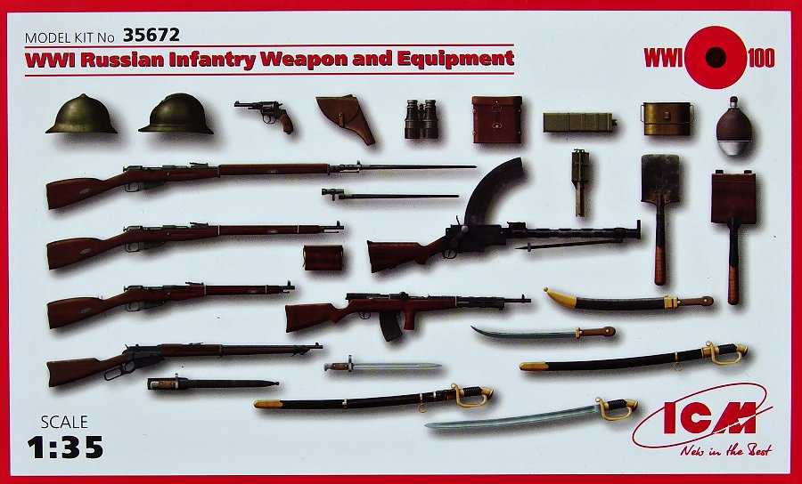 1/35 Russian Infantry Weapon and Equipment WWI