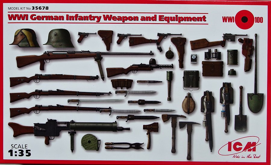 1/35 German Infantry WWI - Weapon and Equipment