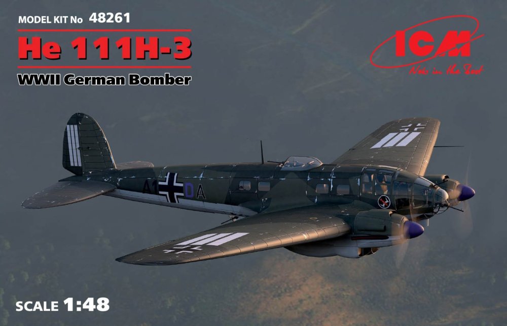 1/48 Heinkel He 111H-3 German Bomber (4x camo)