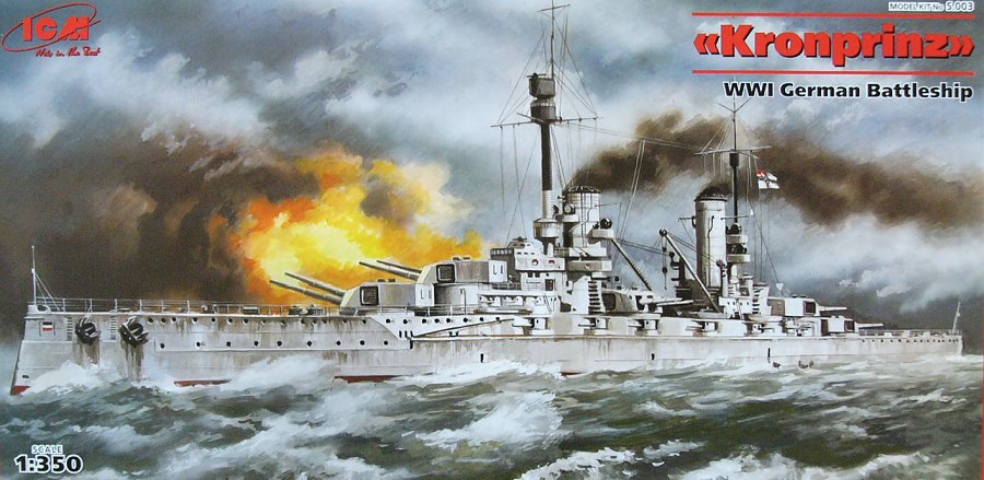 1/350 Kronprinz WWI German Battleship