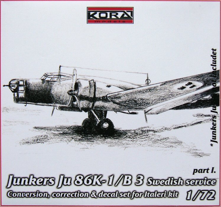 1/72 Ju 86K-1/B3 Swedish - Conv.set (Part I.)