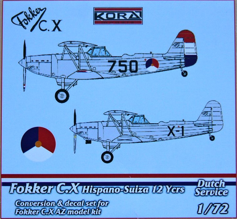 1/72 Fokker C.X HS Engine Conv.Set (Dutch service)