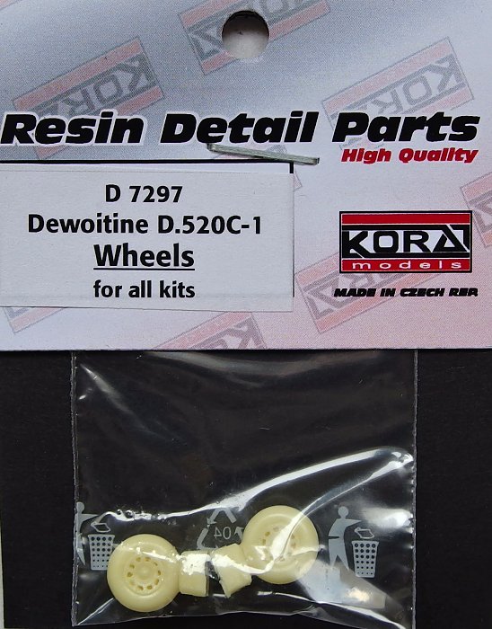 1/72 Wheels for Dewoitine D.520C-1