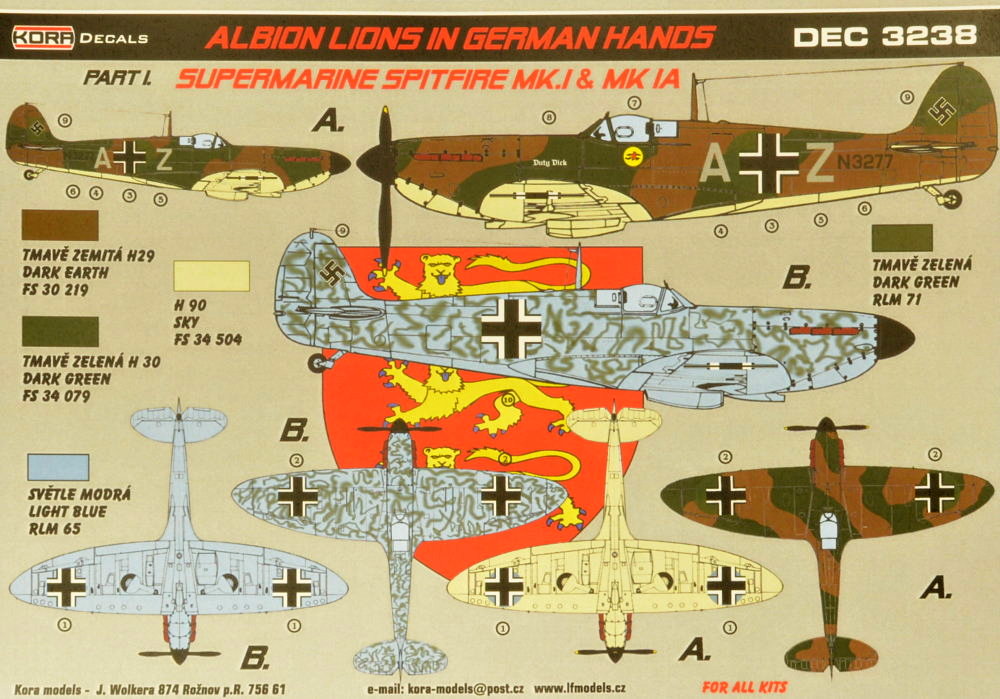 1/32 Decals Spitfire Mk.I/IA in German hands Pt.1