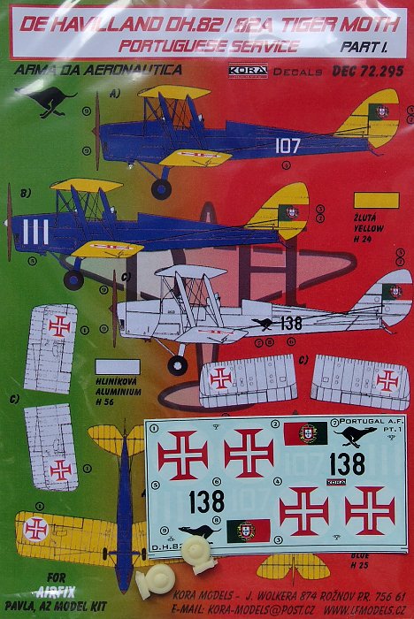 1/72 Decals DH.82/82A Portuguese Service Part 1