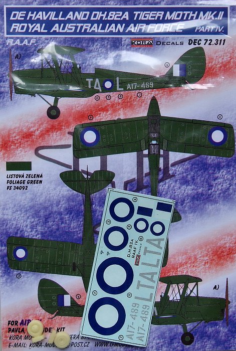 1/72 Decals DH.82A Tiger Moth Mk.II RAAF Part 4