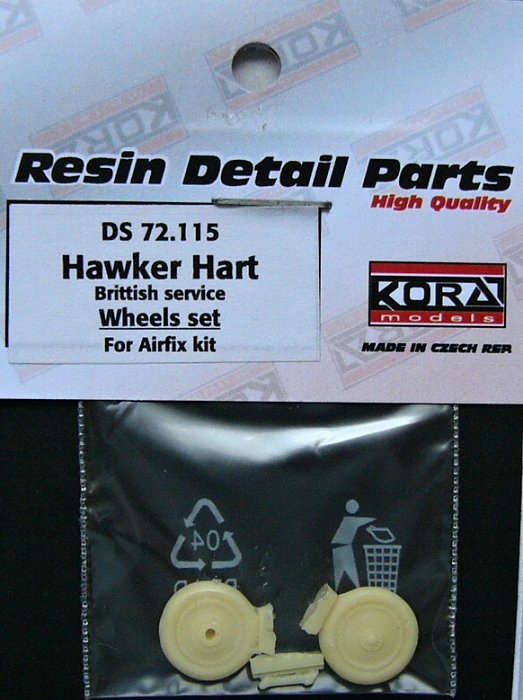 1/72 Hawker Hart British - Wheels set (AIRFIX)